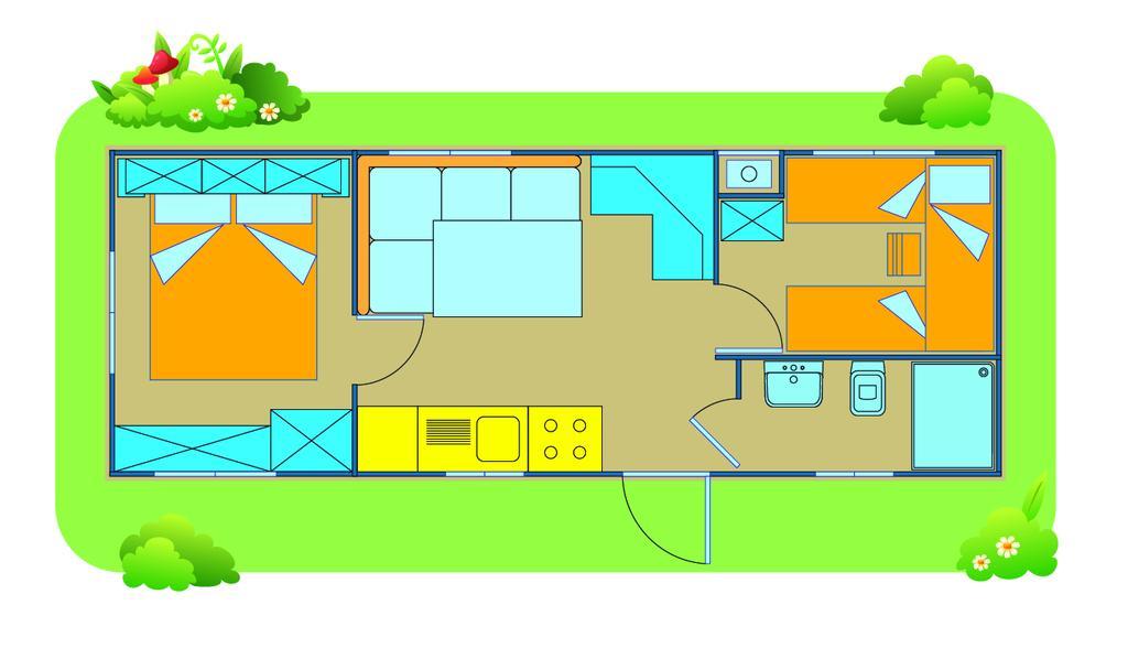 Happy Camp Mobile Homes In Camping Village Rosapineta Rosolina Mare Dış mekan fotoğraf